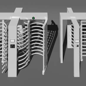 现代安检门3D模型下载